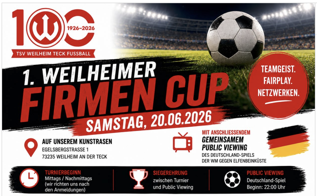 1. Weilheimer Firmencup 1. Weilheimer Firmencup